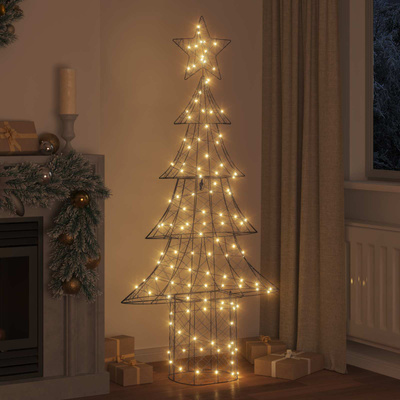 Choinka z 240 diodami LED Ciepła biel 180 cm rattan