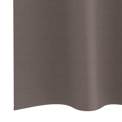 Firany blackout z kółkami 2 pcs Ciemny brąz 140 x 140 cm
