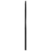 vidaXL Lustro ścienne, czarne, 100x50 cm, zakończone łukiem, żelazo