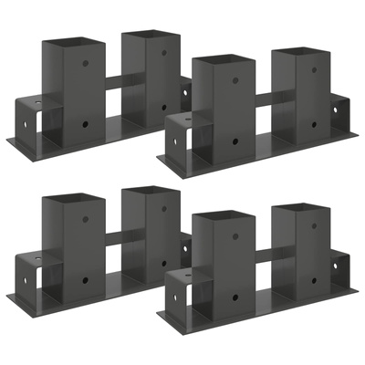 Pomoc w układaniu drewna kominkowego 4 pcs antracytowy Stal