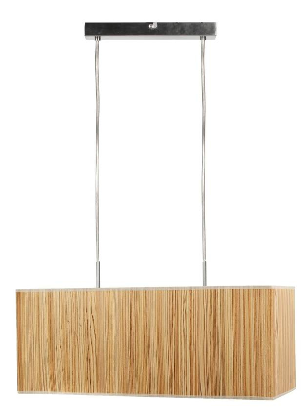 Lampa wisząca z abażurami Cajman srebrno‐brązowa potrójna E27