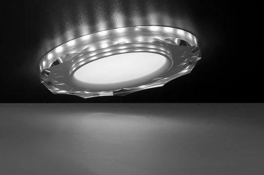 Oprawa Stropowa Oczko Candellux Ssp-25 Ch/Tr+Wh 8W Led 230V Ring Led Biały