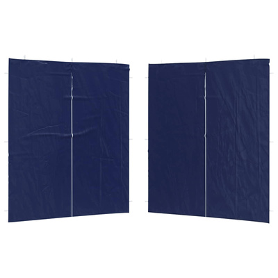 Ściana boczna namiotu na imprezy 2 pcs niebieski 200 x 195 cm