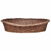 vidaXL Wiklinowy kosz/legowisko dla psa, naturalne, 90 cm