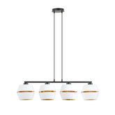 Lampa wisząca  PIANO 4 WHITE/GOLD