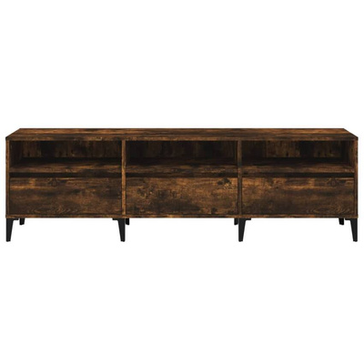 vidaXL Szafka pod TV, przydymiony dąb, 150x30x44,5 cm wariant 4