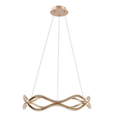 VAVE lampa wisząca patynowy 28W LED 3000K maskownica biała ŚREDNICA 50CM