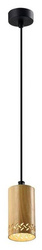 Lampa wisząca drewniana oprawa 1xGU10 10cm Tubo 31-78568