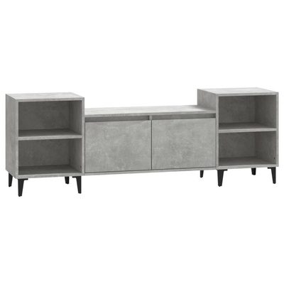 vidaXL Szafka pod TV, szarość betonu, 160x35x55 cm