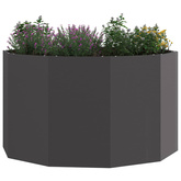 Donica Czarny 90 x 90 x 50 cm Stal