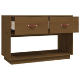 vidaXL Szafka pod TV, miodowy brąz, 90x40x60 cm, lite drewno sosnowe