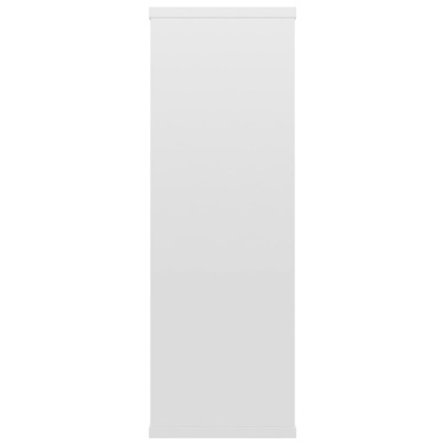 Półki ścienne, wysoki połysk, białe, 104x20x58,5 cm