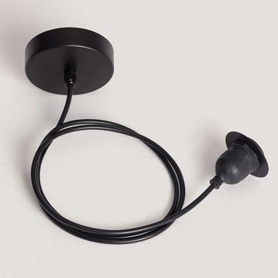 Lampa Wisząca Boho z Włókna Naturalnego Zewnętrzna Abruzzo Paola 50cm E27