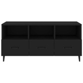 vidaXL Szafka pod TV, czarna, 102x35x50 cm, materiał drewnopochodny