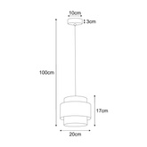 Lampa wisząca K-5270 z serii CEZAR