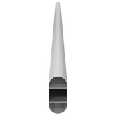 Drążek do szafy 12 pcs Srebrny 764 x 15 x 29 mm Stop Aluminium
