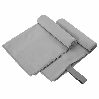 Ręczniki Sportowe 2 pcs ciemno szary 50 x 30 cm