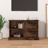 vidaXL Szafka pod TV, przydymiony dąb, 73x35,5x47,5 cm