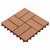 Płytka Tarasowa 11 pcs Drewno tekowe 30 x 30 cm