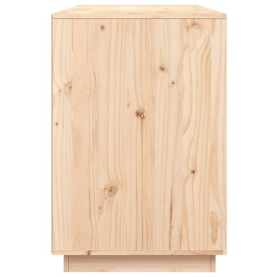 vidaXL Biurko, 140x50x75 cm, lite drewno sosnowe