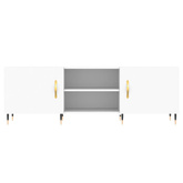 vidaXL Szafka pod TV, biała, 150x30x50 cm, materiał drewnopochodny wariant 7