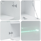 5-częściowe szafki pod telewizor z oświetleniem LED