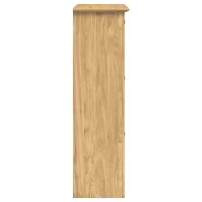 Stojak na buty z szufladą BODO Miodowy brąz 80 x 35 x 118 cm