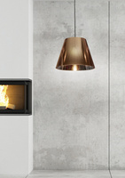 Lampa wisząca z abażurem Platino miedziana nowoczesna pojedyncza E27