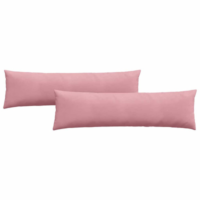 Poduszki na sofę 2 pcs Różowy 145 x 40 cm Tkanina sztruksowa