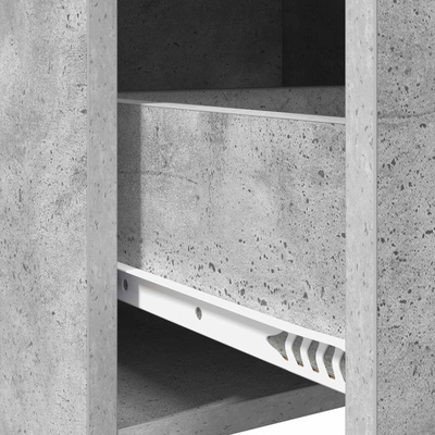 Szafki nocne Betonowy szary 40 x 30 x 60 cm Drewno inżynieryjne