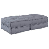 Modularna jednostka sofy 2 pcs Szary 140 x 70 x 36 cm tkanina