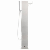 vidaXL Panel prysznicowy ogrodowy, 110 cm, stal nierdzewna