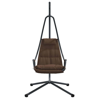 Wiszące krzesło jajo kawowy 94 x 107 x 196,5 cm Stal