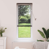 Żaluzja wenecka Ciemnobrązowy ze wzorem 150 x 60 cm 25 mm PVC