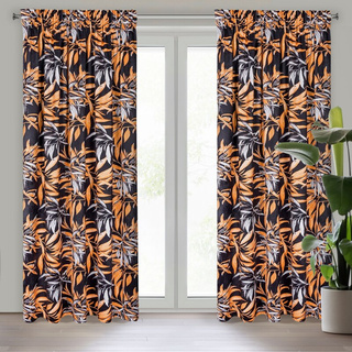 Zasłona Pier czarna 140x270