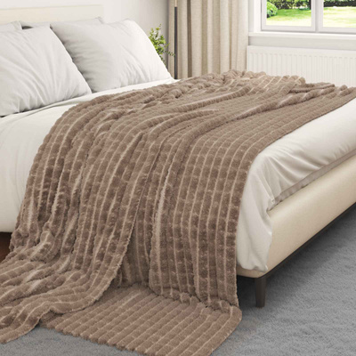 Koce narzutowe 6 pcs Camel 240 x 220 cm Polar