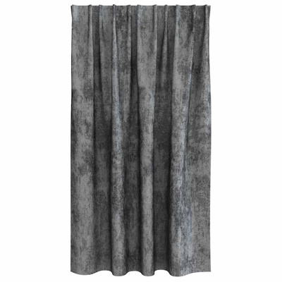 Zasłony z weluru z zasłonami 2 pcs Szary 140 x 140 cm Aksamit