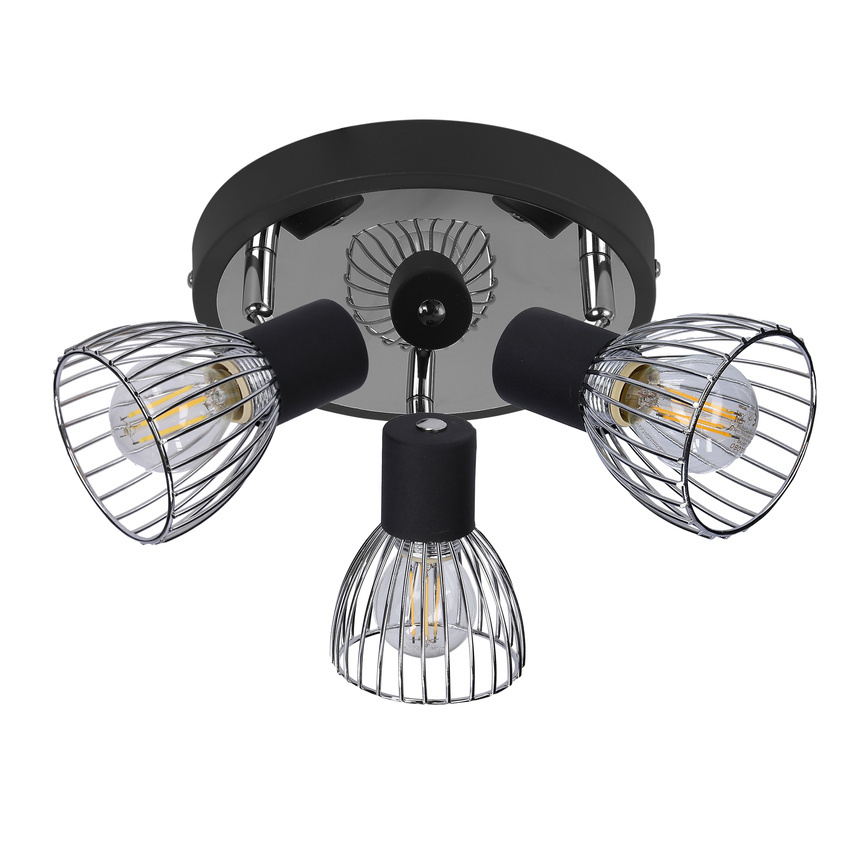Lampa Candellux 98-61546 plafon E14 czarny chrom