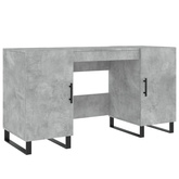 vidaXL Biurko, szarość betonu, 140x50x75 cm, materiał drewnopochodny wariant 9