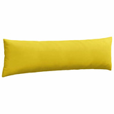 Poduszki na sofę 2 pcs Żółty 145 x 40 cm Tkanina sztruksowa