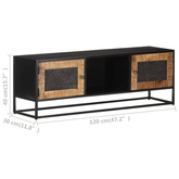 vidaXL Szafka pod TV, 120x30x40 cm, surowe drewno mango