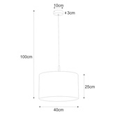wisząca K-4340 z serii SIMONE GRAY Lampa