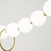 Lampa wisząca Abigali Pontti Big1 30W złoty/mleczne kule