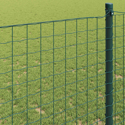Ogrodzenie Euro 1 x 25 m Żelazo pokryte PVC zielony