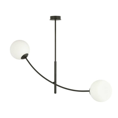 Lampa sufitowa HUNTER 2 BLACK/OPAL