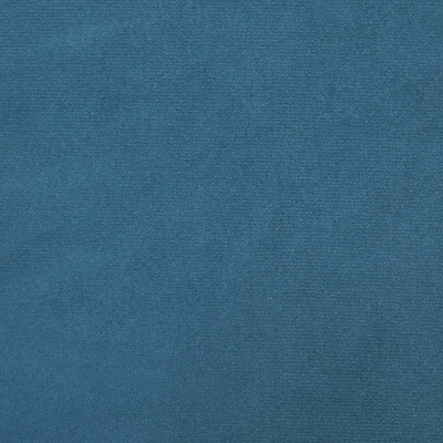 Fotel z podnóżkiem, niebieski, obity aksamitem model standard