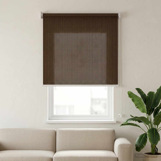 Roleta zewnętrzna 90% blokada UV brązowy 80 x 140 cm HDPE