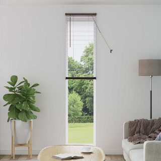 Żaluzja wenecka Ciemnobrązowy ze wzorem 213 x 50 cm 25 mm PVC