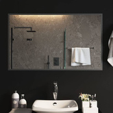 vidaXL Lustro łazienkowe z LED, 100x60 cm
