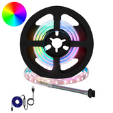 Taśma LED 2 pcs Czarny i przezroczysty 550 mm Miedź i plastik